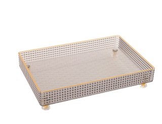 SHP Taca dekoracyjna SHP LARI szara / złota