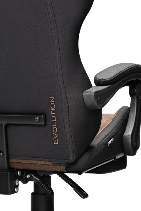 Fotel obrotowy gamingowy DIAVEL PRO FABRIC BROWN XL