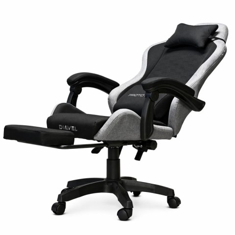 Fotel obrotowy gamingowy DIAVEL PRO FABRIC FULL GREY XL
