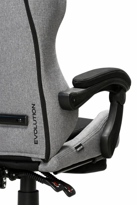 Fotel obrotowy gamingowy DIAVEL PRO FABRIC FULL GREY XL