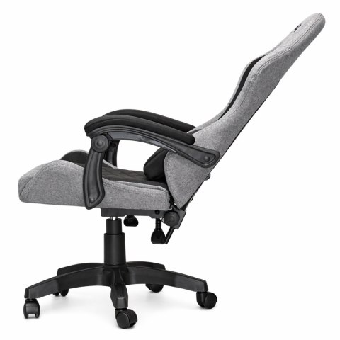Fotel obrotowy gamingowy EVO FABRIC FULL GREY BLACK XL