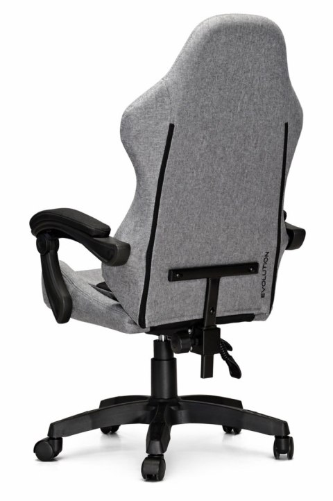 Fotel obrotowy gamingowy EVO FABRIC FULL GREY BLACK XL