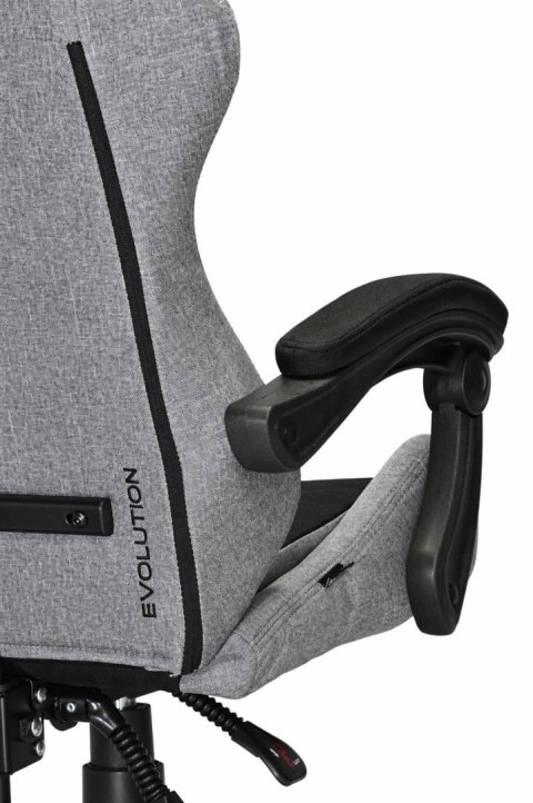Fotel obrotowy gamingowy EVO FABRIC FULL GREY BLACK XL