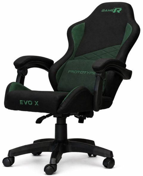 Fotel obrotowy gamingowy EVO FABRIC GREEN XL