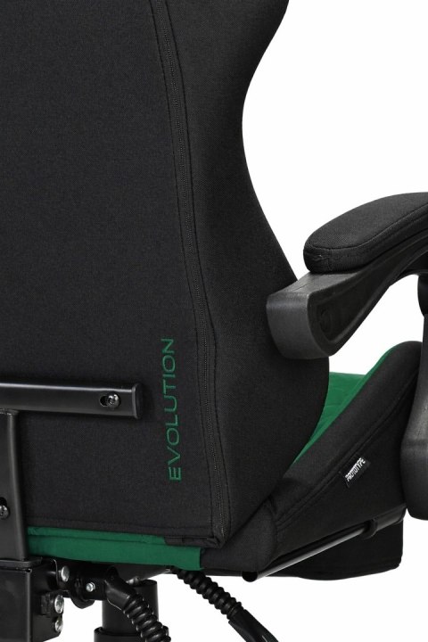 Fotel obrotowy gamingowy EVO FABRIC GREEN XL