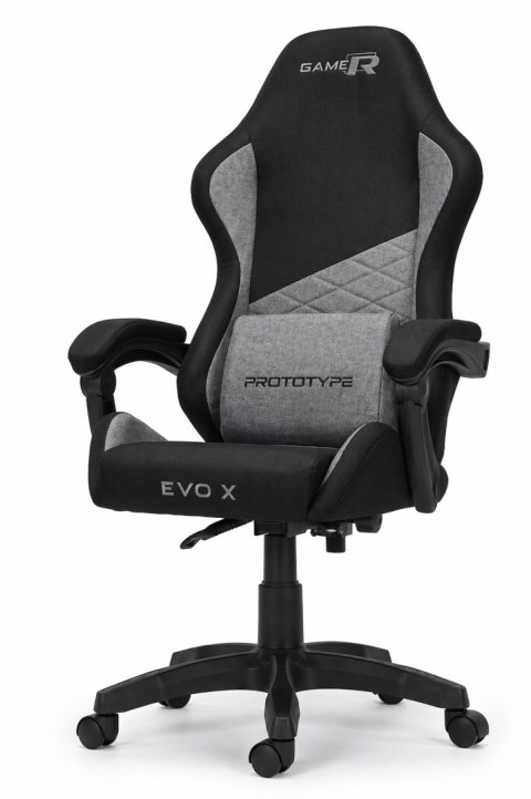 Fotel obrotowy gamingowy EVO FABRIC GREY XL