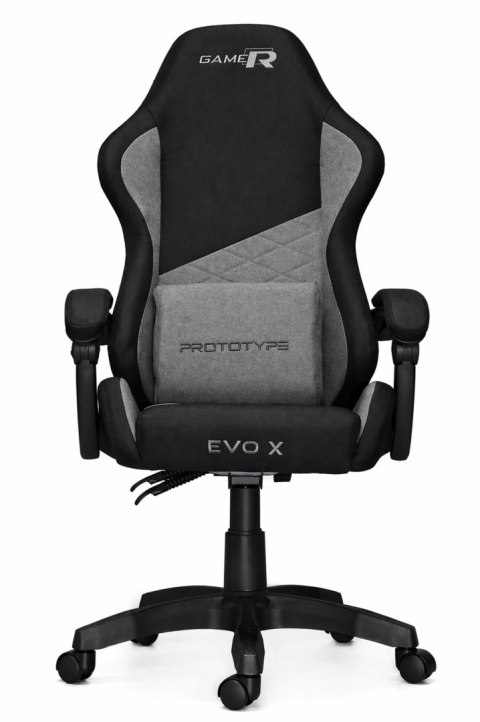 Fotel obrotowy gamingowy EVO FABRIC GREY XL