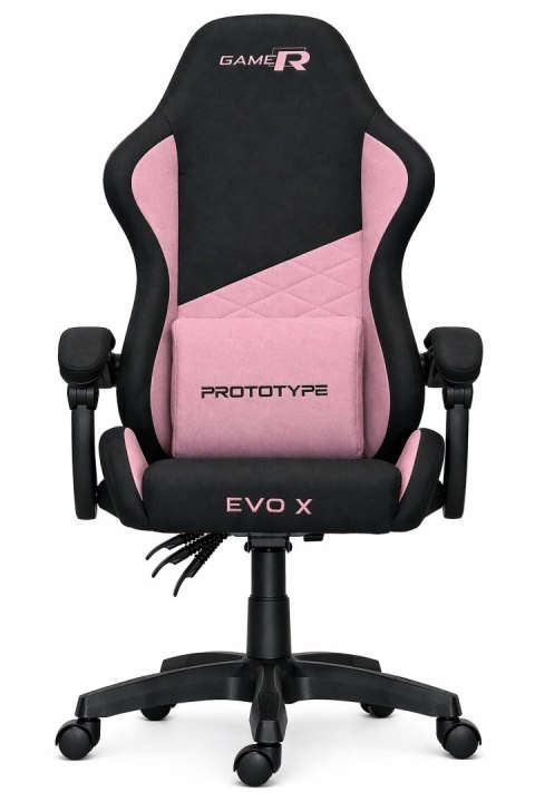 Fotel obrotowy gamingowy EVO FABRIC PINK XL