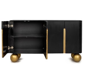 MaMaison MaMaison komoda ORGANIC 150 czarna / złota / drewno