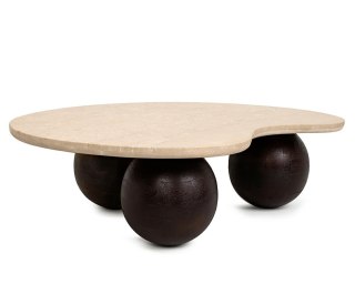 MaMaison MaMaison stolik kawowy ORGANIC 106 trawertyn / drewno