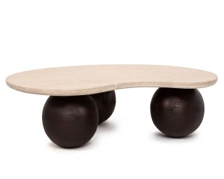 MaMaison MaMaison stolik kawowy ORGANIC 106 trawertyn / drewno