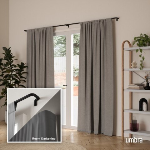 Umbra UMBRA karnisz TWILIGHT 168 - 365 cm czarny mat