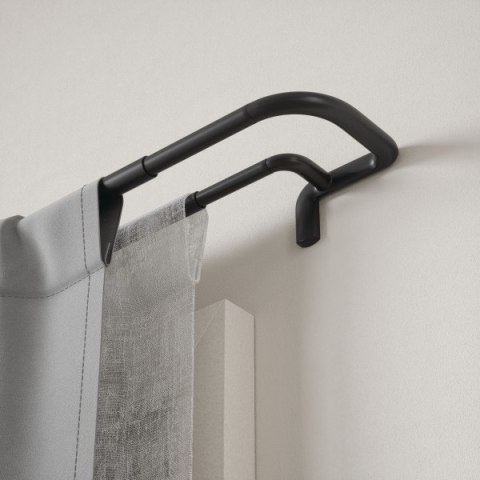 Umbra UMBRA karnisz TWILIGHT DOUBLE 168 - 365 cm czarny mat