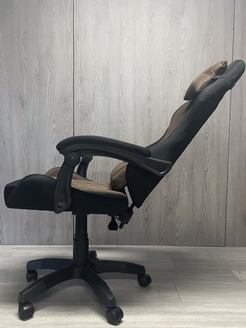 Fotel obrotowy gamingowy EVO FABRIC BROWN XL