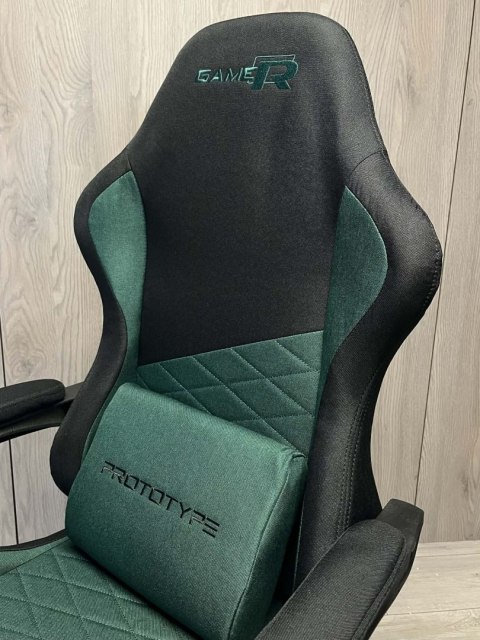 Fotel obrotowy gamingowy EVO FABRIC GREEN XL