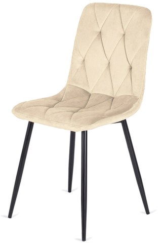 Krzesło tapicerowane BORGO VELVET BEIGE SMOKE II GATUNEK