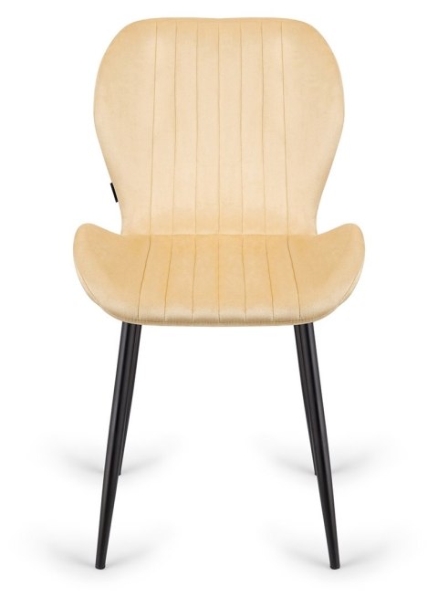 Krzesło tapicerowane MONTI VELVET BEIGE OUTLET