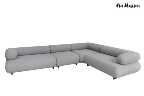 MaMaison MaMaison sofa narożna ogrodowa ALEXANDER 4 szara (poduszki i pokrowiec w zestawie)
