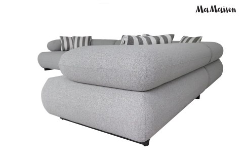 MaMaison MaMaison sofa narożna ogrodowa ALEXANDER 4 szara (poduszki i pokrowiec w zestawie)