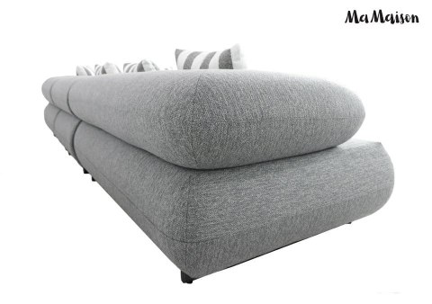 MaMaison MaMaison sofa narożna ogrodowa ALEXANDER 4 szara (poduszki i pokrowiec w zestawie)