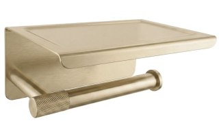 UCHWYT NA PAPIER Z PÓŁKĄ 6613 MODERN BRUSH GOLD