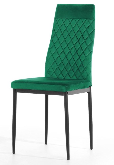 Krzesło tapicerowane VALVA CARO VELVET GREEN II GATUNEK