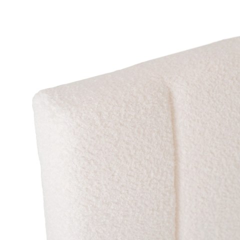 Łóżko 90x200 VILLEMO Kremowe Boucle