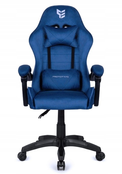 Fotel obrotowy gamingowy ENZO XL BLUE ALCANTARA II GATUNEK