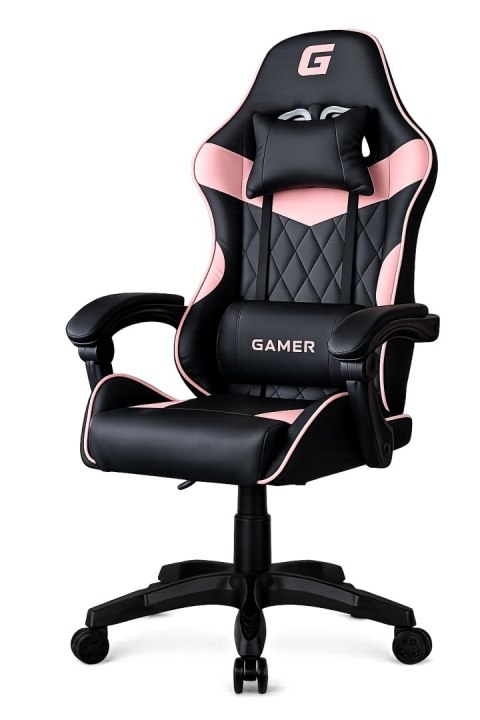 Fotel obrotowy gamingowy EVO PU PINK XL OUTLET