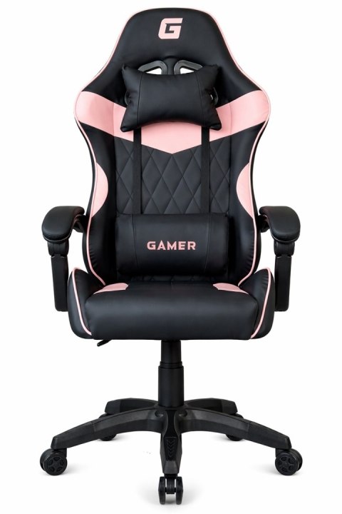 Fotel obrotowy gamingowy EVO PU PINK XL OUTLET