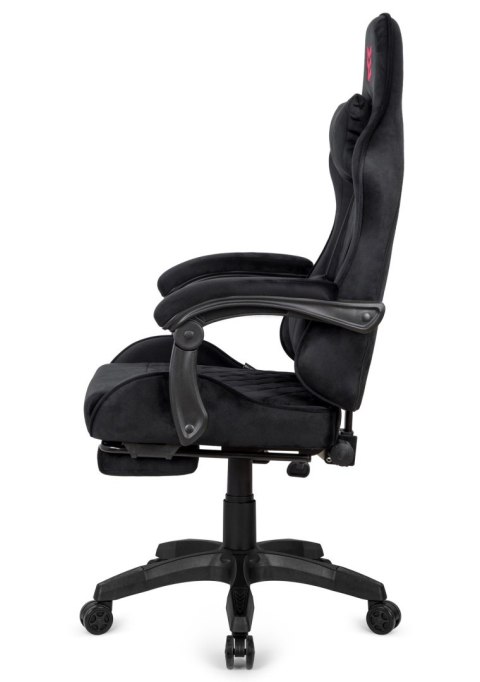 Fotel obrotowy gamingowy XL POKER PRO BLACK ALCANTARA II GATUNEK