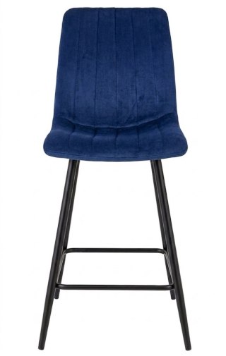 Krzesło barowe AVA AURORA BAR VELVET BLUE hoker