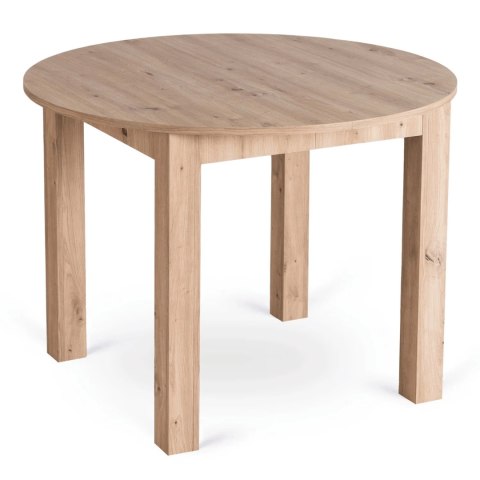 Zestaw Stół HARRY 102-142 cm Dąb Artisan i 6 Krzeseł FREDY Szarych