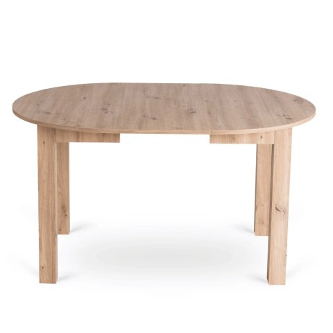 Zestaw Stół HARRY 102-142 cm Dąb Artisan i 6 Krzeseł FREDY Szarych
