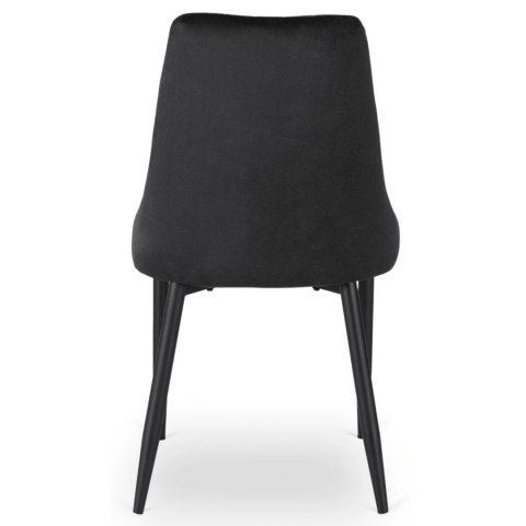 Zestaw Stół HARRY 102-142 cm Dąb Artisan/Czarny i 4 Krzesła BARI Czarne
