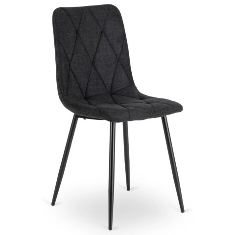 Zestaw Stół HARRY 102-142 cm Dąb Craft/Czarny i 4 Krzesła ROBIN 2 Czarne