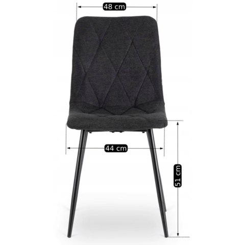 Zestaw Stół HARRY 102-142 cm Dąb Craft/Czarny i 4 Krzesła ROBIN 2 Czarne