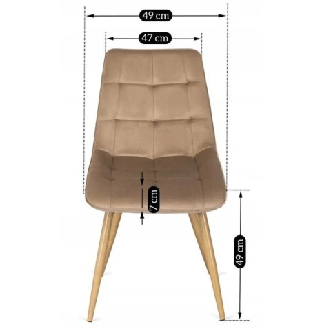 Zestaw Stół SKUBI 120-160 cm Dąb Artisan i 4 Krzesła RODRI Beżowe