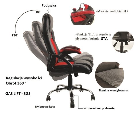 Fotel obrotowy do biurka CARRERA M ALCANTARA PURPLE II GATUNEK