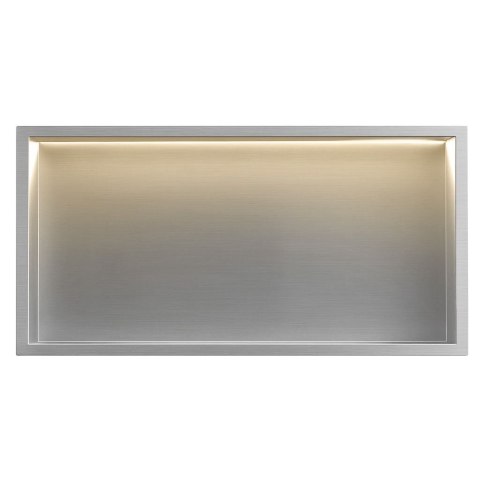 PÓŁKA WNĘKOWA LED 60x30x10 cm BRUSH