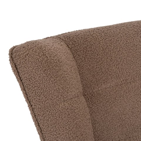 Fotel Bujany JACKSON Brązowy Boucle