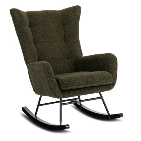 Fotel Bujany JACKSON Zielony Boucle