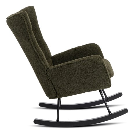 Fotel Bujany JACKSON Zielony Boucle