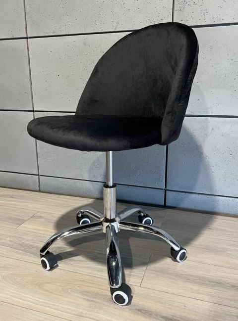 Krzesło obrotowe GLORIA OFFICE BLACK VELVET
