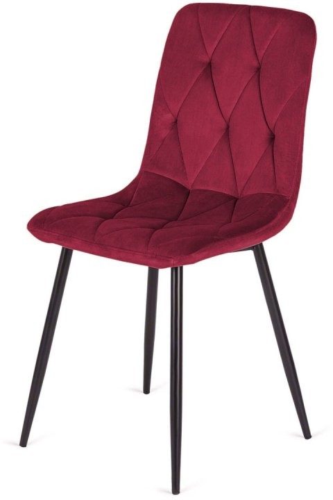 Krzesło tapicerowane BORGO VELVET BURGUNDY SMOKE