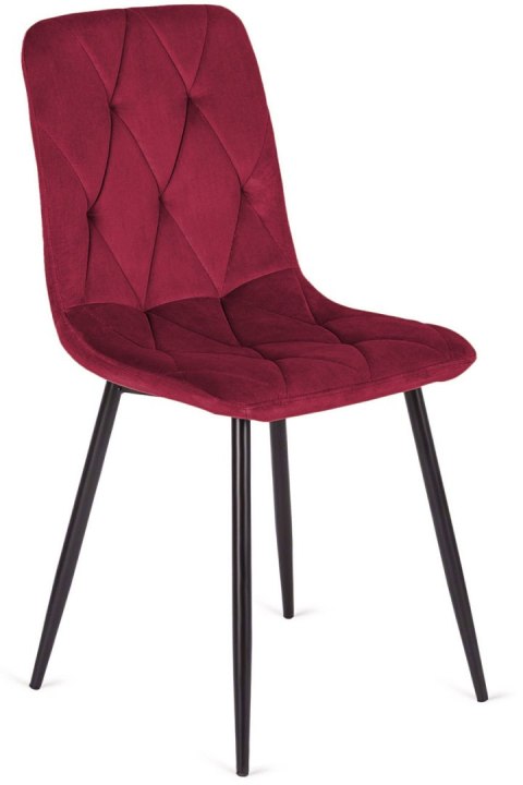 Krzesło tapicerowane BORGO VELVET BURGUNDY SMOKE