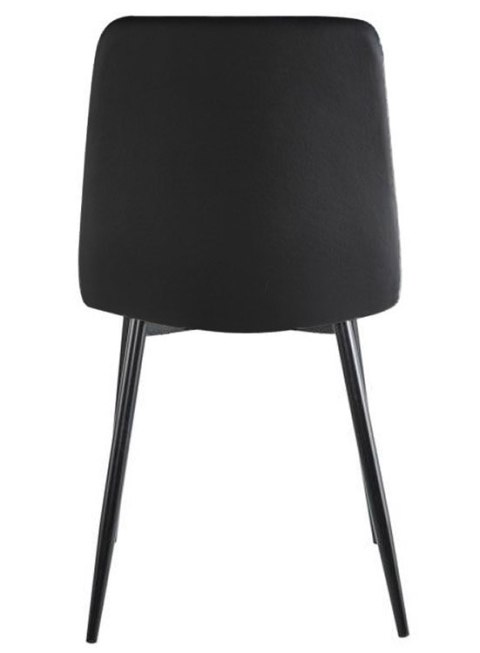 Krzesło tapicerowane TRIO VELVET BLACK OUTLET