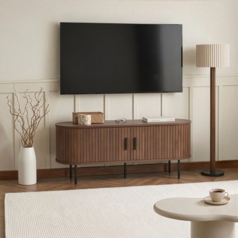 Szafka RTV TRISH 120 cm Dwudrzwiowa Orzech