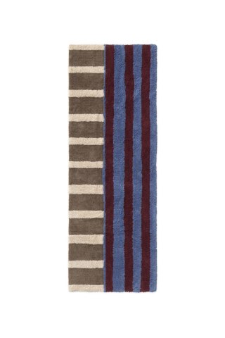 Kolorowy dywan-chodnik bawełniany Indigo Blue 80 x 230 cm, Color On Lorena Canals