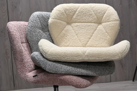 Krzesło obrotowe VASTO OFFICE BARANEK BOUCLE BEIGE SMOKE